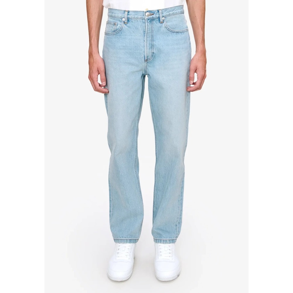 A.P.C. Martin Slim Straight Leg 5-Pocket Jeans In Light Blue Men's Size 31x30